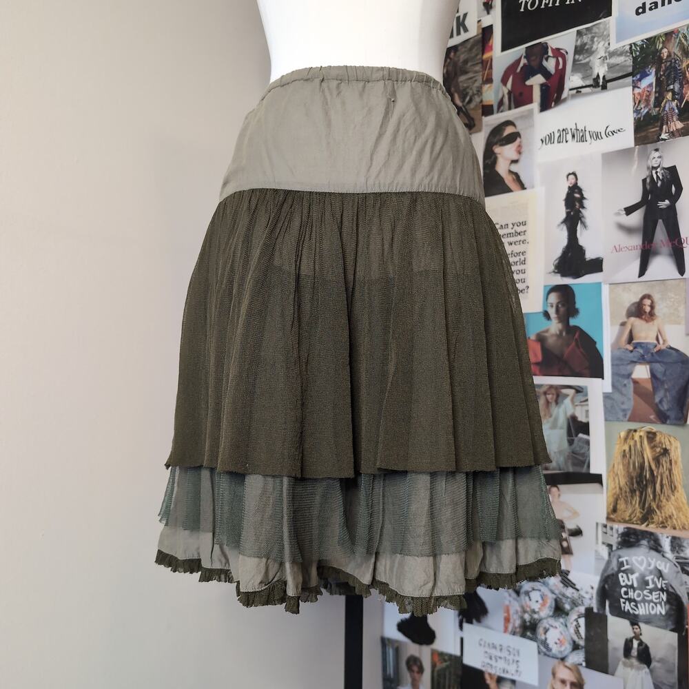 Tiered Tulle Euro Deadstock Ruffle Skirt